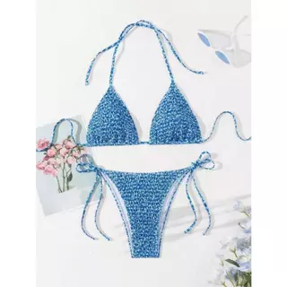 👙พร้อ​มส่ง👙ชุดว่ายน้ำบิกินี่ บิกินี่ 2 ชิ้น ลายพิมพ์ ลูกไม้ ปรับขนาดได้ รุ่นใหม่ ด้วยฟองน้ำ summer