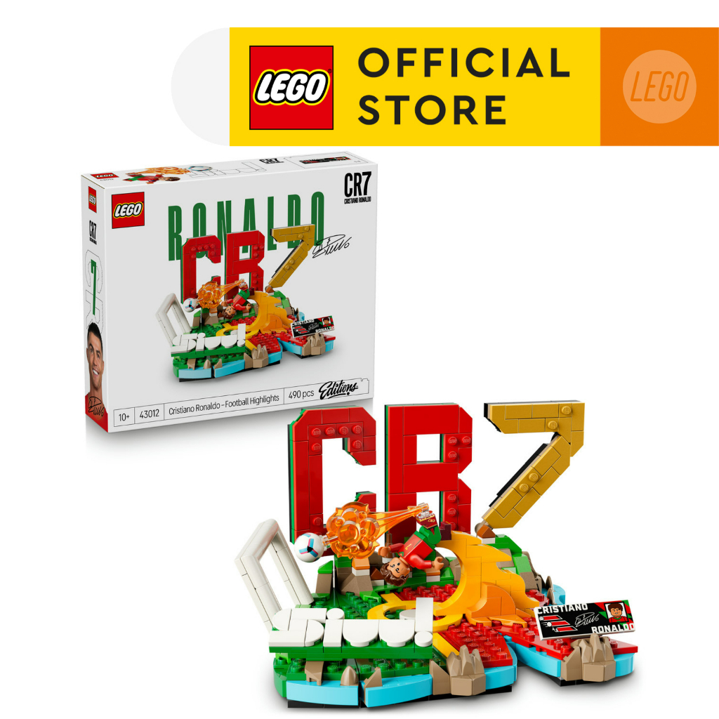 LEGO Editions Football 43012 Cristiano Ronaldo – Football Highlights (490 Pieces), Building Blocks, Kids Toy