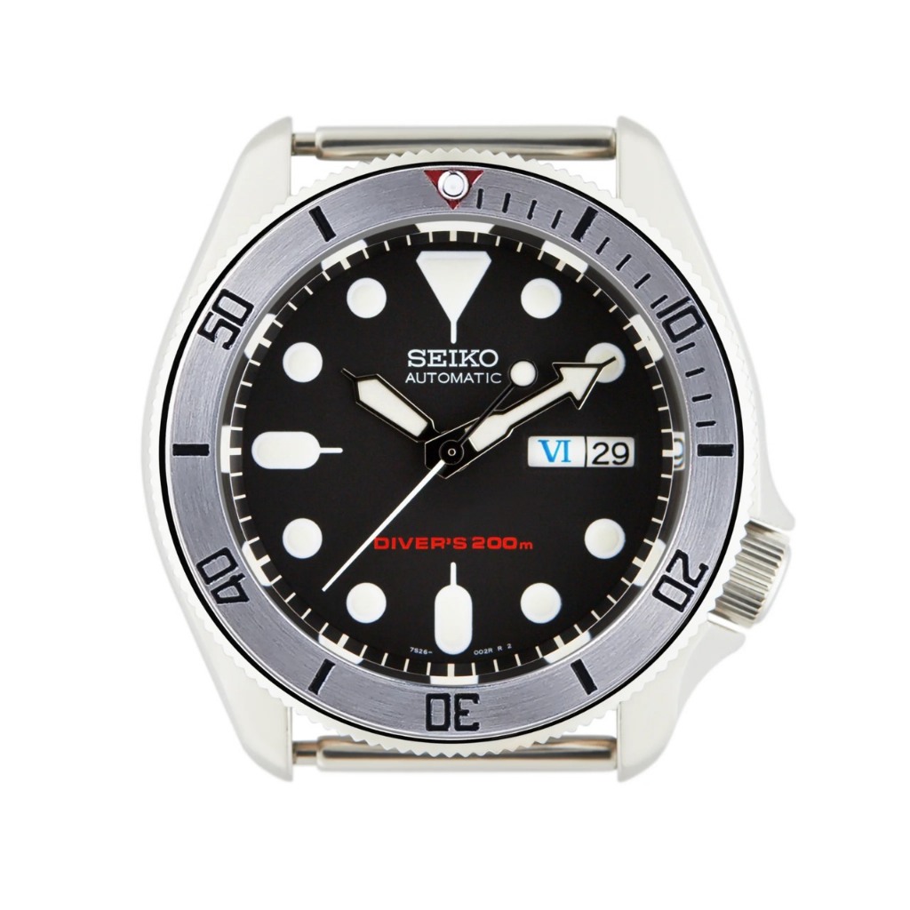 SKX007/SRPD Steel Bezel Insert: BB Style Red