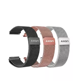 สายนาฬิกาสแตนเลสแม่เหล็ก 22 มม. ปรับได้ ใส่สบาย ไม่เป็นสนิม ใช้ได้กับ Smartwatch
