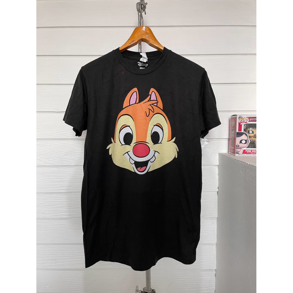 เสื้อยืดมือสอง CHIP N DALE BIG FACE Size M มือ2
