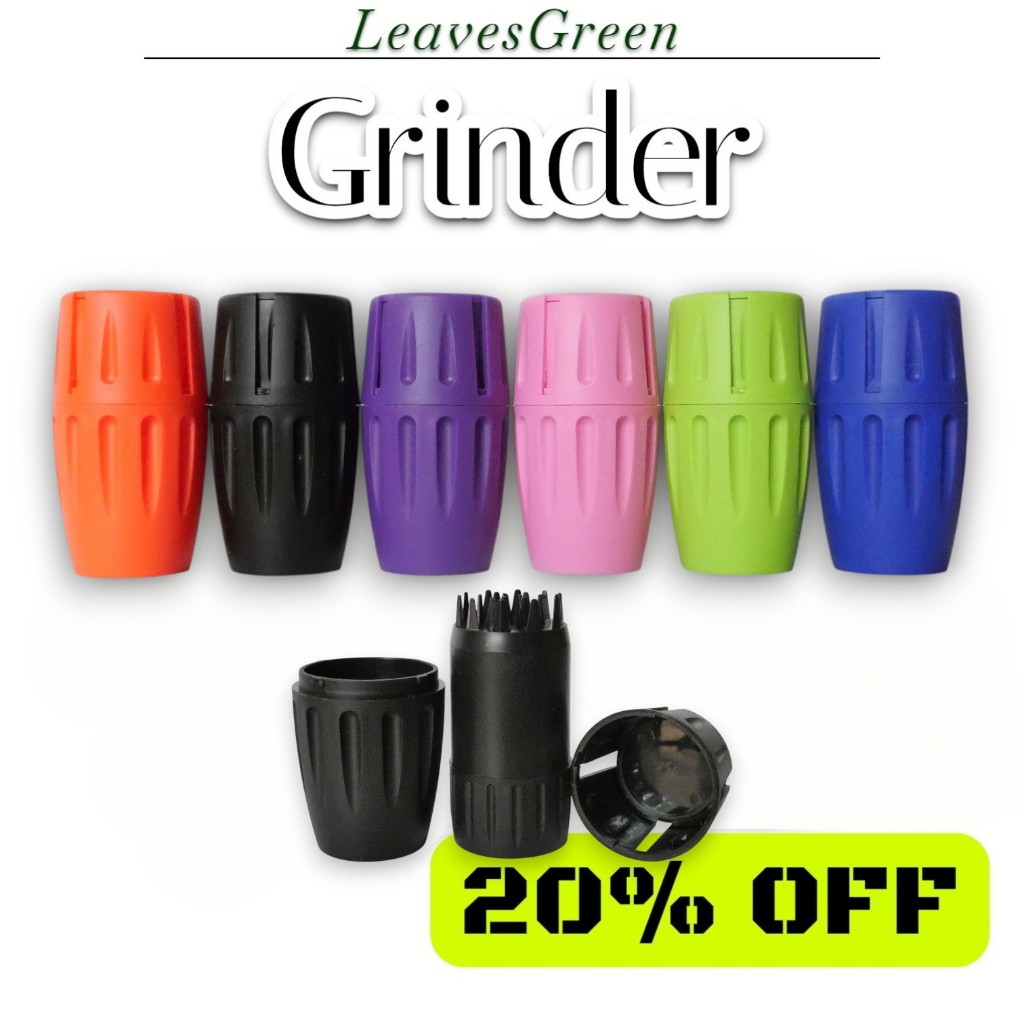 เครื่องบดสมุนไพรพกพา ทรงกระบอก Precision Grinder วัสดุ ABS แข็งแรง ใบมีดคม บดละเอียด