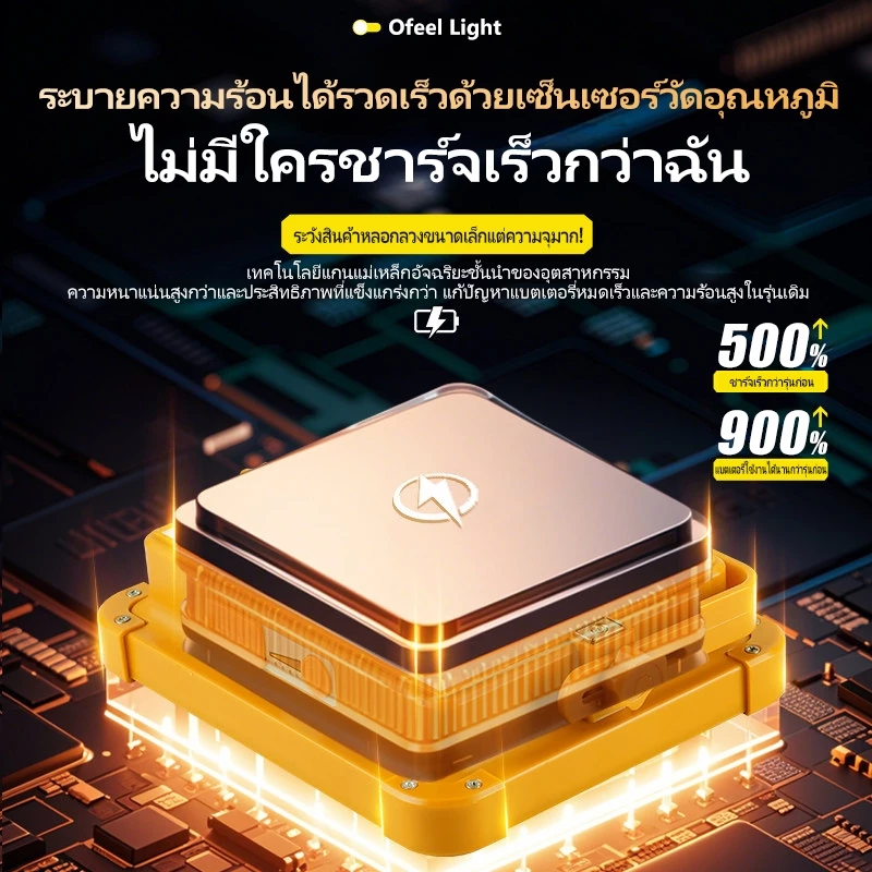 Ofeel ไฟโซล่าเซลล์ 220000W LED สปอตไลท์พกพา IP69 thumbnail 7