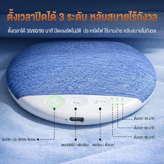 NEODIGI X3pro ลำโพงช่วยนอนใต้หมอน คุณภาพเสียงดีเยี่ยม บางพิเศษแค่ 1 ซม. มาพร้อมเสียงสีขาวช่วยให้หลับลึก บลูทูธ 5.4