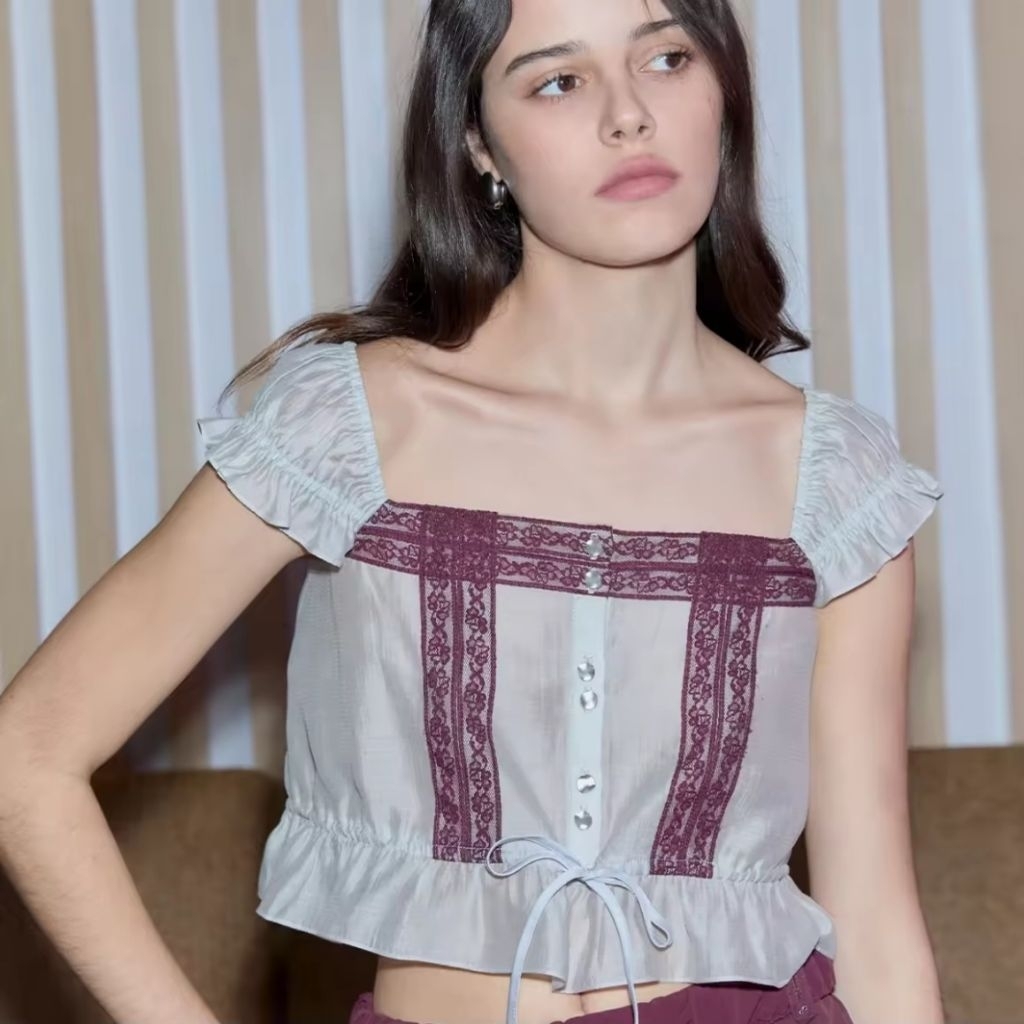 📌Mitr Departure Blouse*S เสื้อ🍇