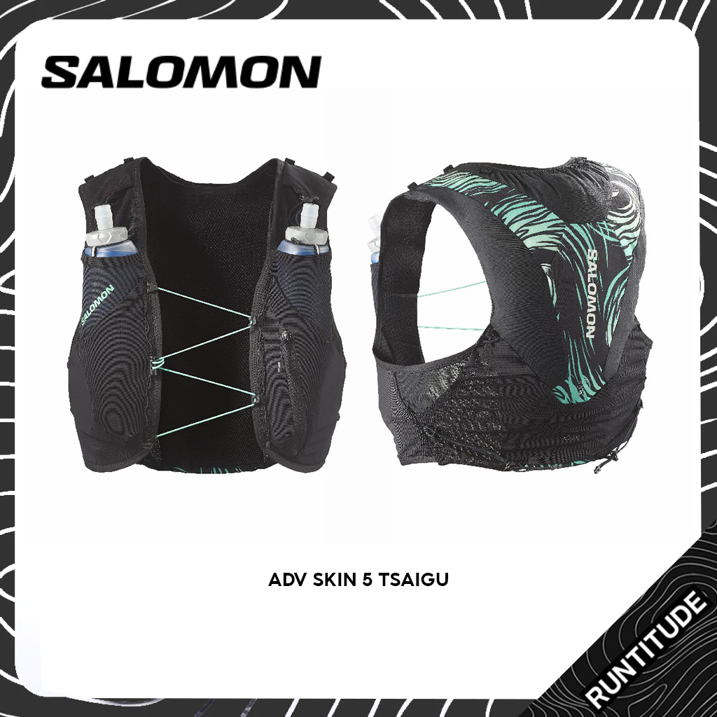 SALOMON เป้น้ำ เป้เทรลADV SKIN 5 TSAIGU น้ำหนักเบา มีช่องใส่ของเยอะ