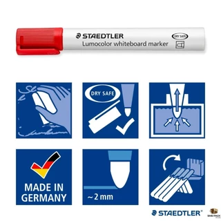 ปากกาไวท์บอร์ด Staedtler Lumocolor รุ่น 351 (มีให้เลือก 7 สี)