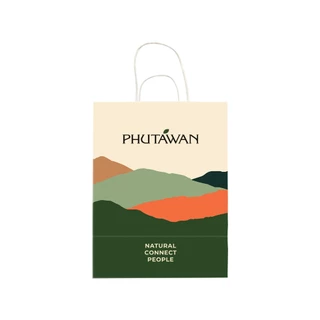 Phutawan Shopping Bag ถุงกระดาษ แบรนด์ ภูตะวัน มี 3 ขนาด ให้เลือก