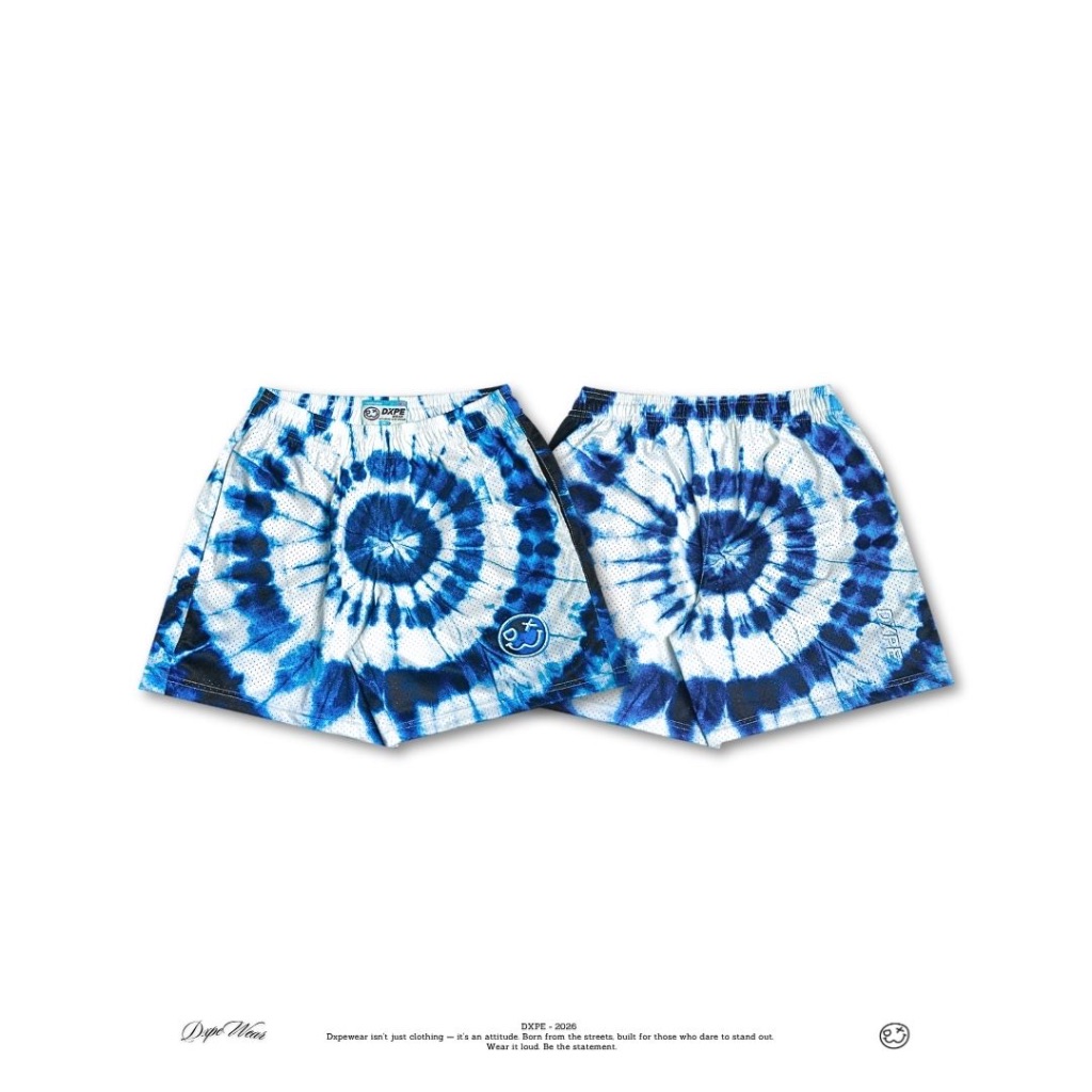 กางเกงขาสั้นสไตล์สตรีท DXPE - Tie-Dye 2.0 Collection กางเกงบาส