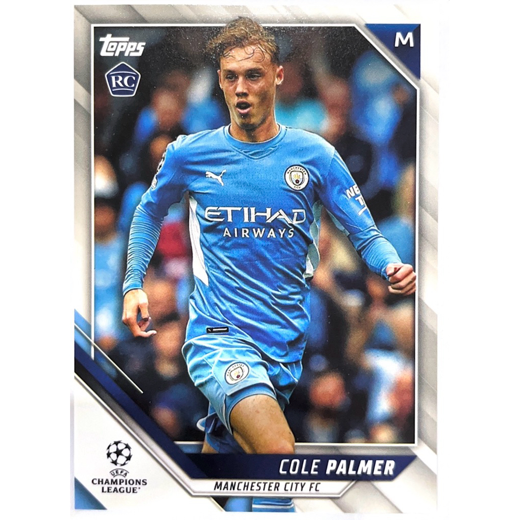 การ์ดฟุตบอลรวมทีมแมนซิตี้ Manchester City FC จากกล่อง 2021-22 Topps UEFA Champions League HobbyBox