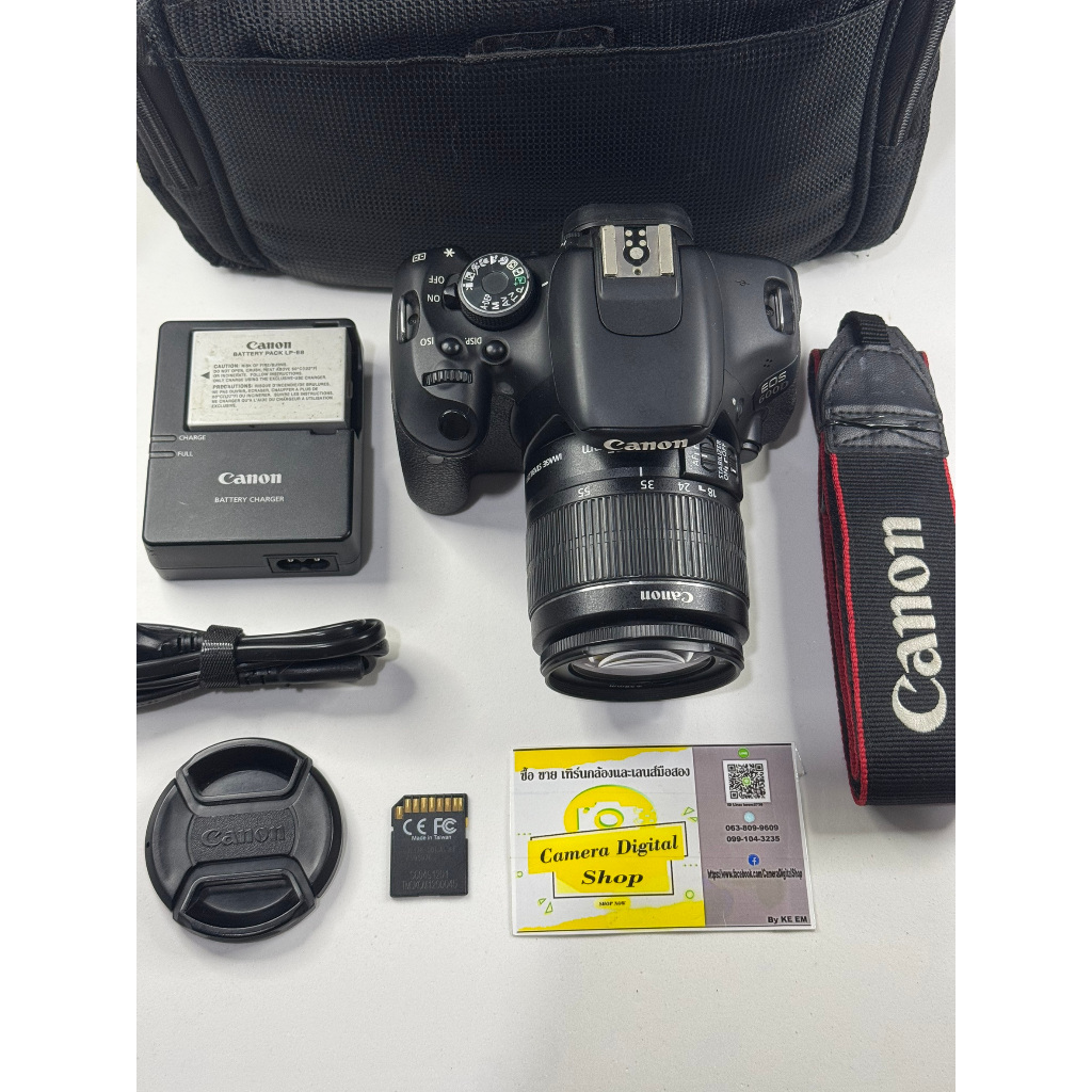 กล้องมือสอง Canon EOS 600D + Lens Canon 18-55mm F3.5-5.6 IS II