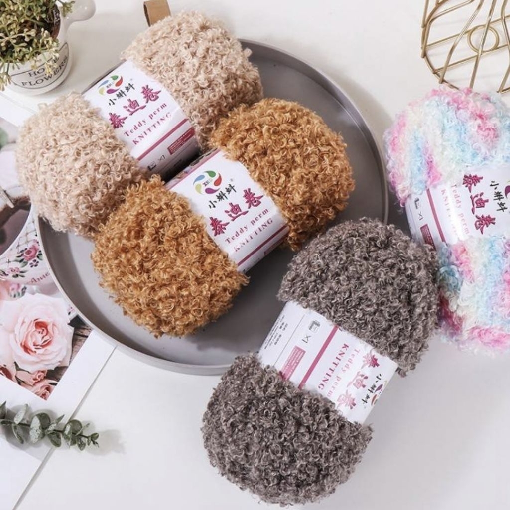 เส้นด้ายถัก DIY ขนนุ่ม เบา ปริมาณ100กรัม พร้อมส่งจากไทย