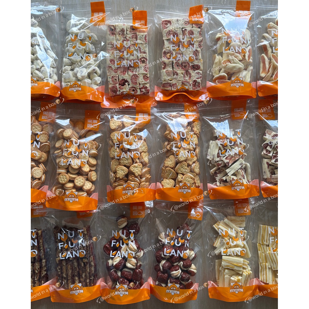 ‼️โปร15.5ถูกที่สุด พร้อมส่ง มีของแถมทุกออเดอร์‼️Nut fun land ของแท้💯นำเข้าใหม่ทุกวีค💗พุทรานมชีส นูกัต สตอเบอรี่เคลือบ