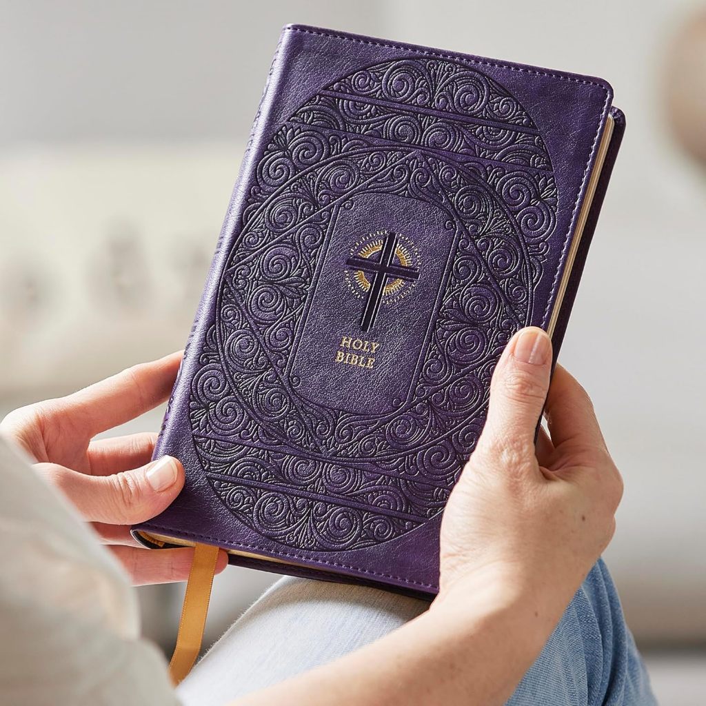 NRSVCE Sacraments of Initiation Catholic Bible, Purple Leathersoft, Comfort Print Imitation Leather