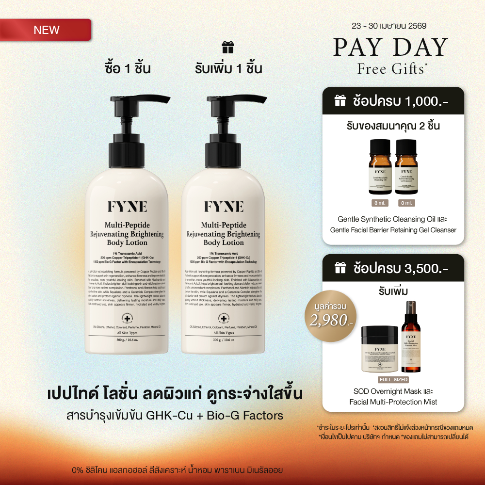 R02 l FYNE  Multi-Peptide Rejuvenating Brightening Body Lotion