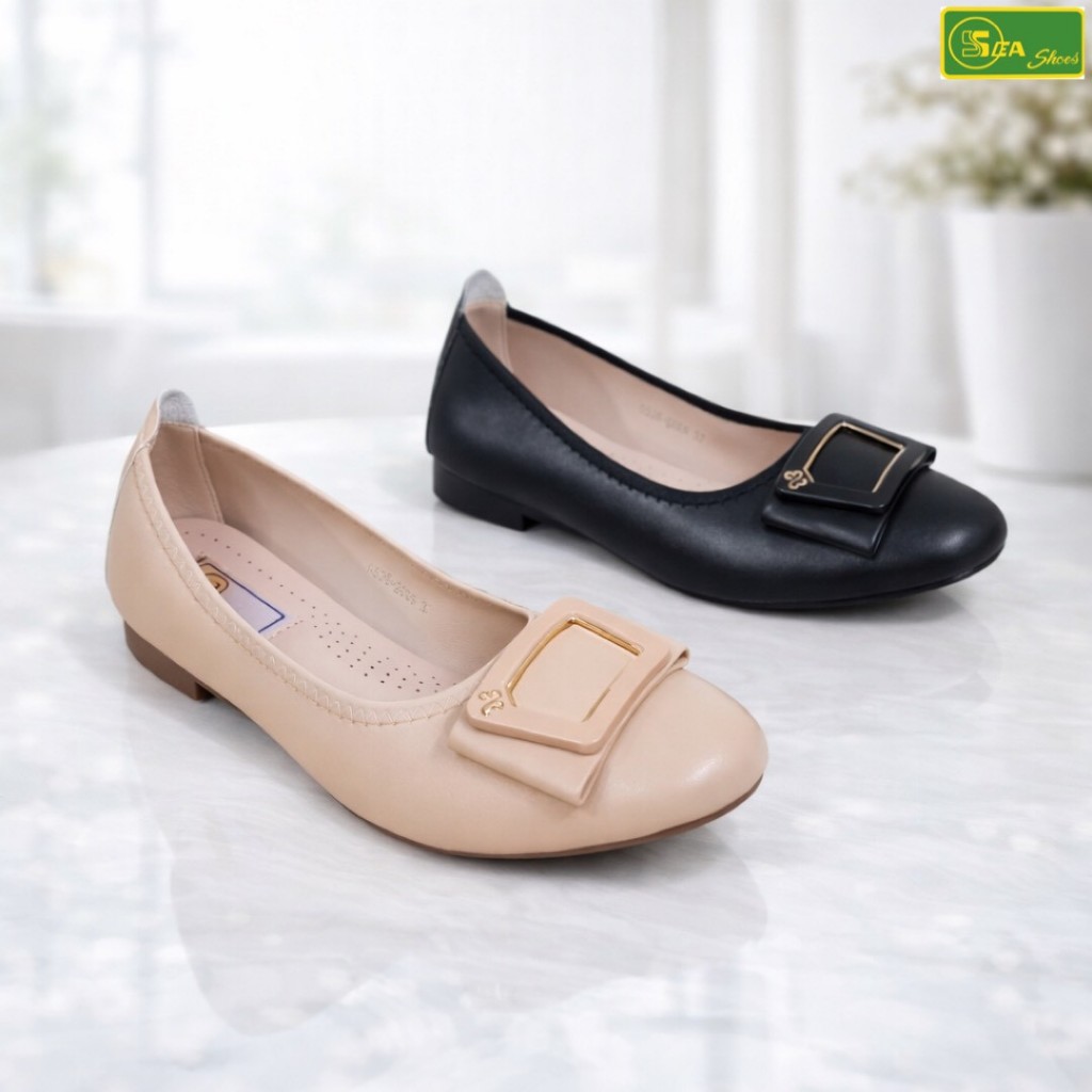 SEA Shoes (ซีชูส์) 9526-005 รองเท้าลำลองส้นเตี้ย แฟชั่นผู้หญิง ใส่ทำงาน