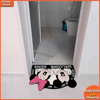 Mickey พรมไดอะตอม ซึมซับน้ำดี แห้งเร็ว กันลื่น ขนาด 40x60cm สำหรับห้องน้ำ หน้าบ้าน