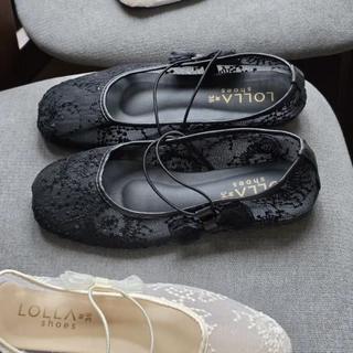 🌟 OHODOODEE 🌟 ร้องเท้า Lacy Ribbon Mary Jane (เลซี่ ริบบอน แมรี่ เจน) M563