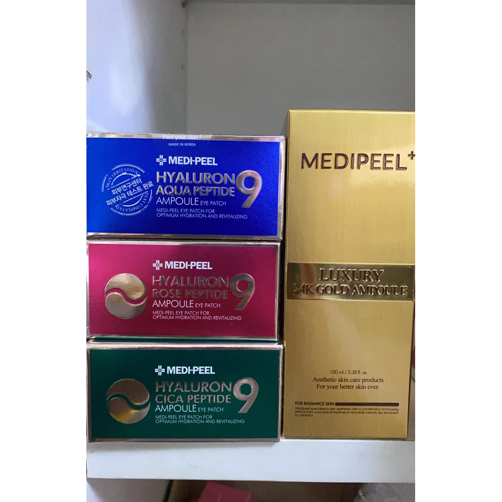 MediPeel Medi Peel Luxury 24K Gold Ampoule 100ml /Peptide 9 Ampoule Eye Patch