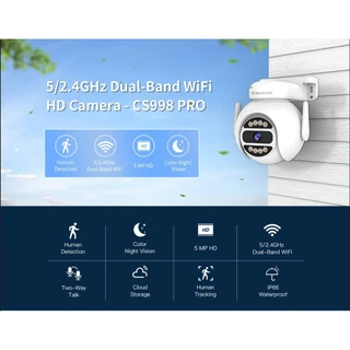 Vstarcam CS998 PRO 5MP 2.4G 5.8G กล้องวงจรปิด Outdoor ความละเอียด กล้องนอกบ้าน ภาพสี