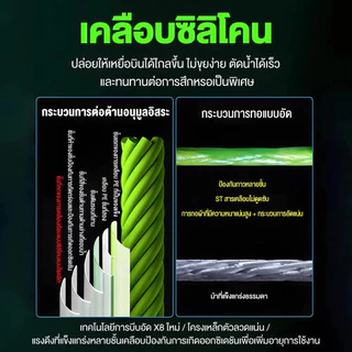 100M PE 8X เอ็นตกปลา แบบเชือกถัก 8 แกน สําหรับตกปลา 7.6-45 สายตกปลา 12-50LB อัพเกรดสายหลักคว