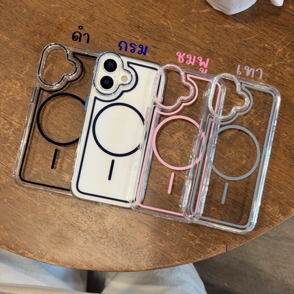เคสใส MS.(งานกล่อง) IPHONE - 11 12pm 13 13pm 14 14+ 14pm 15 15+ 15pm 16 16pro 16pm 17 17pro 17pm