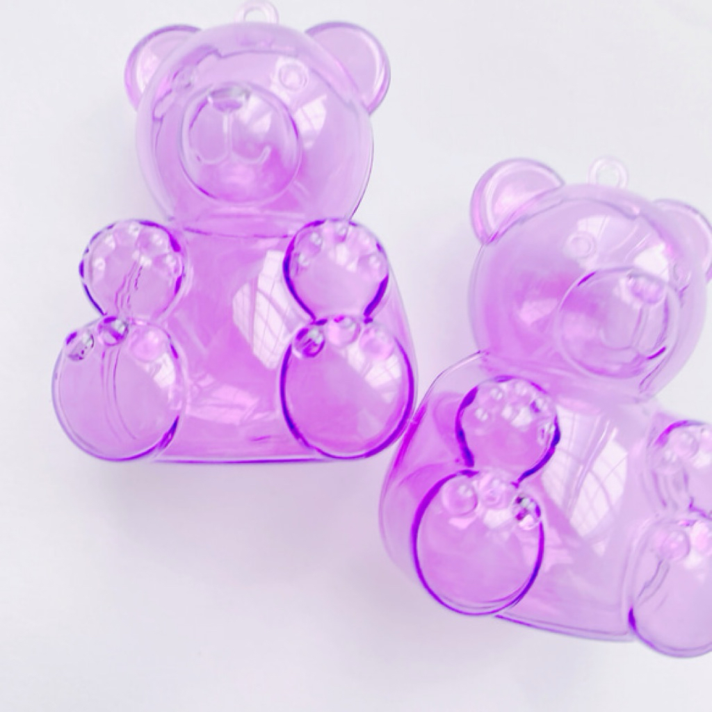 เซต 2 ชิ้น Purple Bear Plastic Case