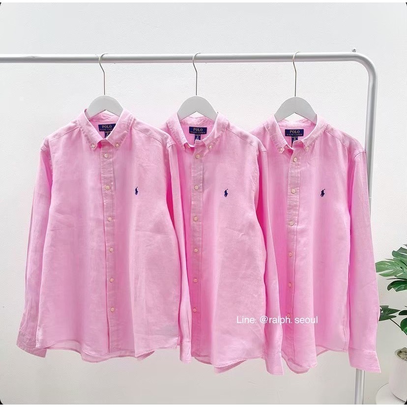 Ralph Lauren Linen Shirt (  Carmel Pink )