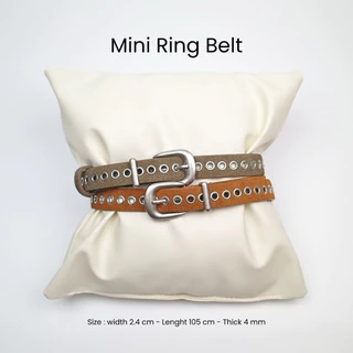 AMUSE BKK - Suede Belt เข็มขัดหนังกลับ ดีเทลโลหะและหัวเข็มขัดเงิน หลายสไตล์