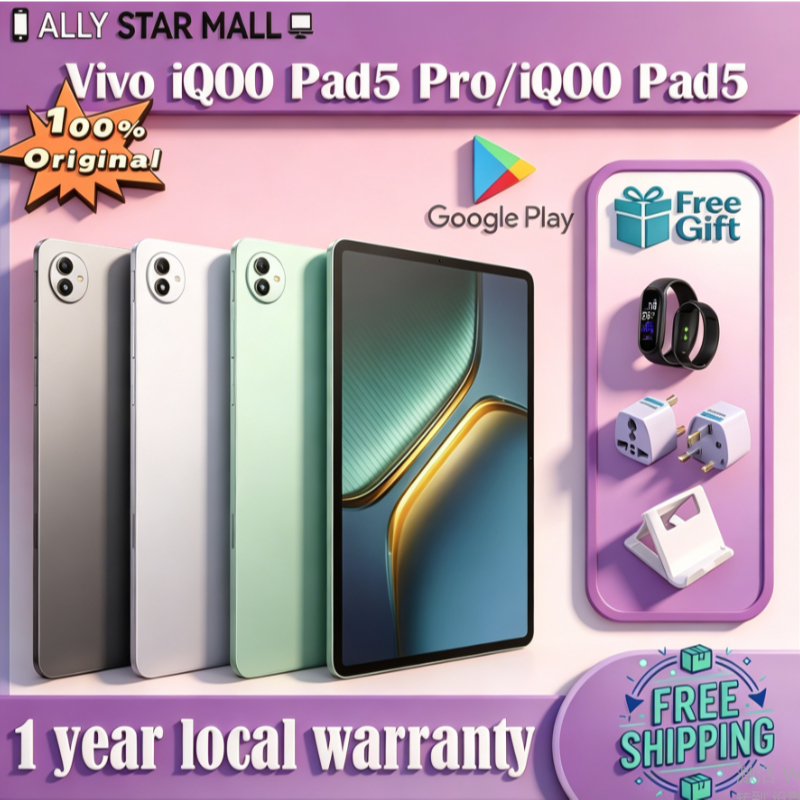 Vivo iQOO Pad5 Pro/ iQOO Pad5/Dimensity 9400+ 3.1K 12050mAh 66W/Dimensity 9300/iQOO Pad 5 Pro/ สนับส