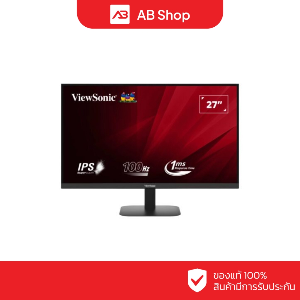 ViewSonic Monitor 27″ IPS 2K QHD(2560×1440) 100Hz มีลำโพง รุ่น VA2708-2K-MHD