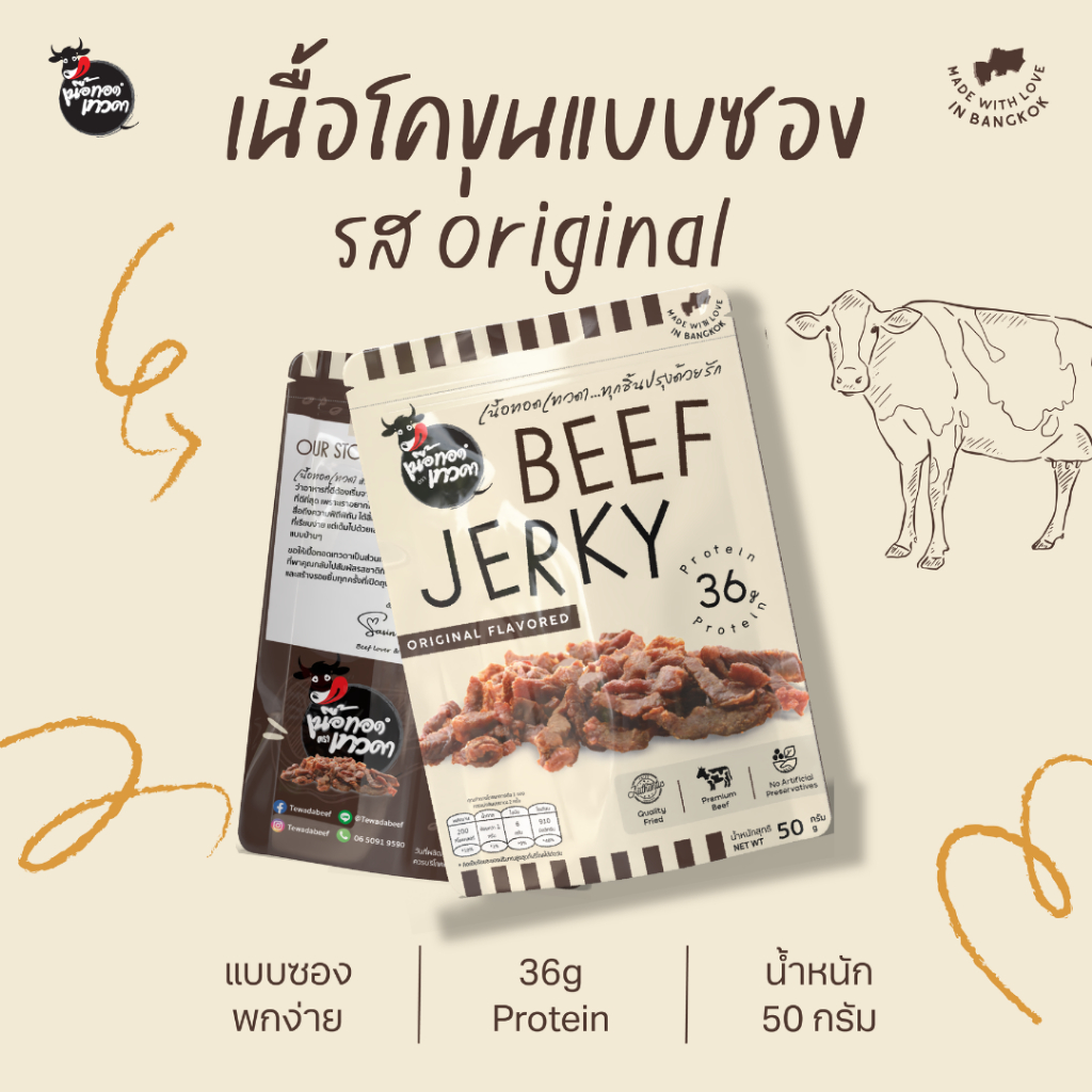 เนื้อล้วน 1 ซอง (ขนาด 50 กรัม) | เนื้อทอดเทวดา