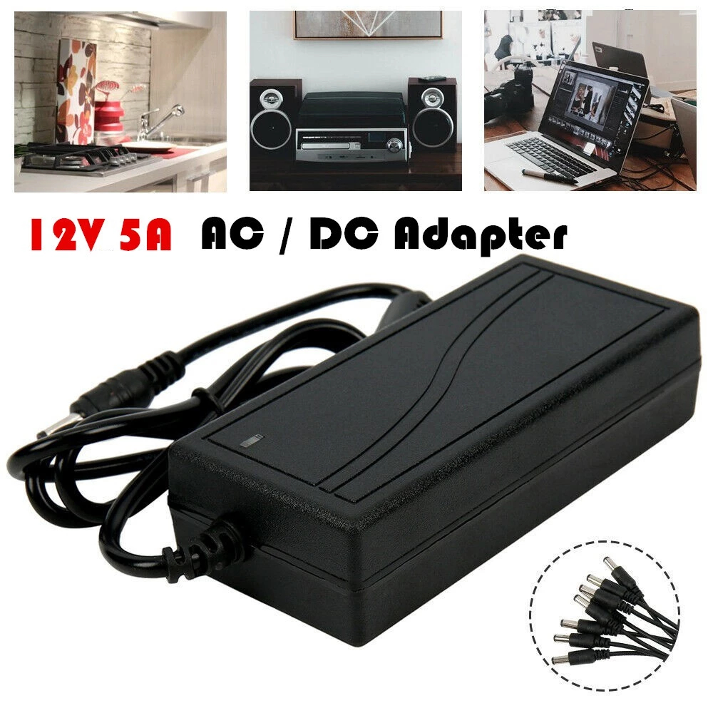 AK อะแดปเตอร์ 12โวล์ท5แอมป์ AC / DC Adapter 12V 5A หม้อแปลง อะแดปเตอร์จ่ายไฟฟ้า