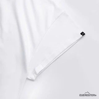 EVERESTER เสื้อยืด คอฟิต - แขนปีกนก วินเทจ Heaven Heavy Cotton เสื้อผู้ชาย Oversize สีขาว Wing
