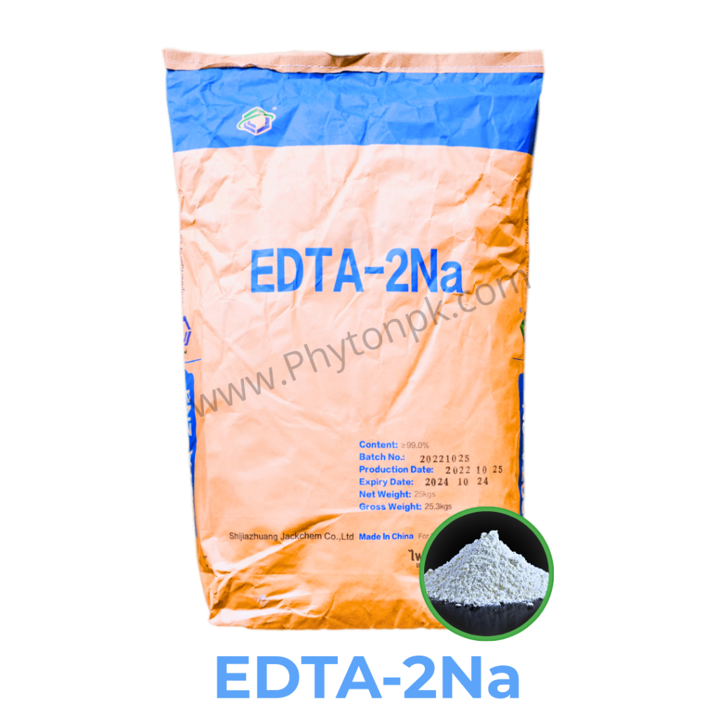 EDTA 2Na EDTA Disodium Salt (JackChem) สำหรับทำปุ๋ยคีเลต บรรจุ 25 กิโลกรัม