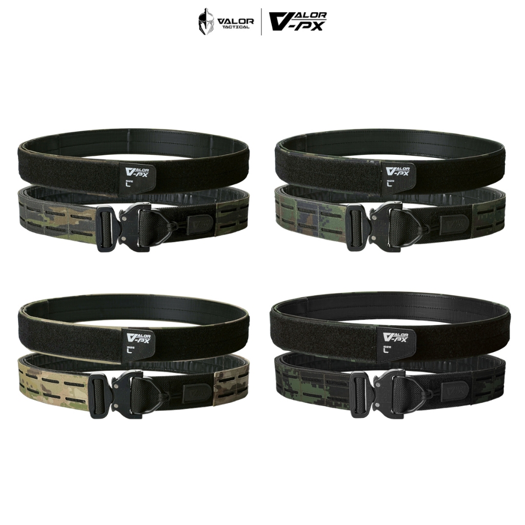 VALOR PX - Operator Belt เข็มขัดยุทธวิธี หัว Cobra D-Ring แท้ เข็มขัดทหาร ตำรวจ 2 ชั้น ระบบ MOLLE แข