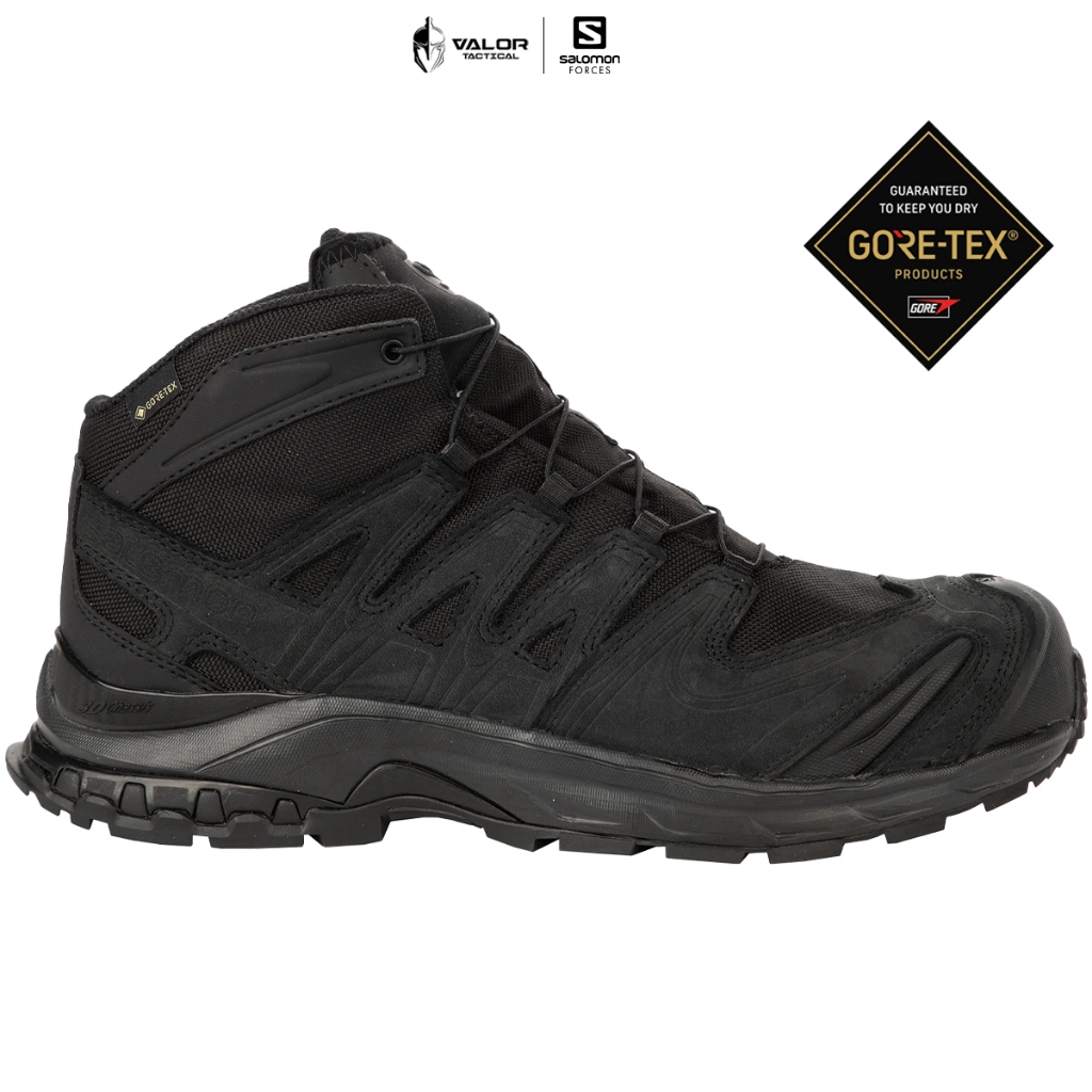 Salomon Forces - XA Forces Mid Wide GTX En [Black] รองเท้าเดินป่า ข้อกลาง กันน้ำ กันลื่น รองเท้าผู้ช