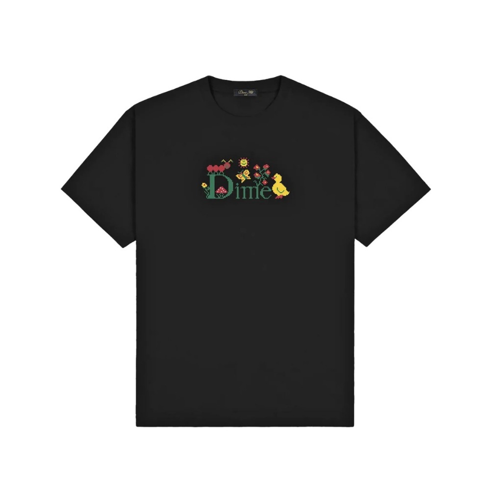 DIME DIMESU2560 Classic Cross Stitch T-Shirt BLACK