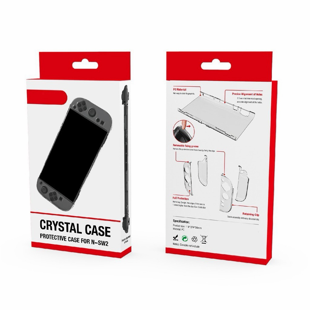 เคส Nontendo switch2 Clear Protective Dock Case Robust and Lightweight (new)