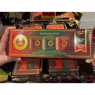 สบู่มาดามเฮง เนลเชอรัล แคร์สปา 3 สูตร [Natural care spa soap set] 150 กรัม X 3 ก้อน