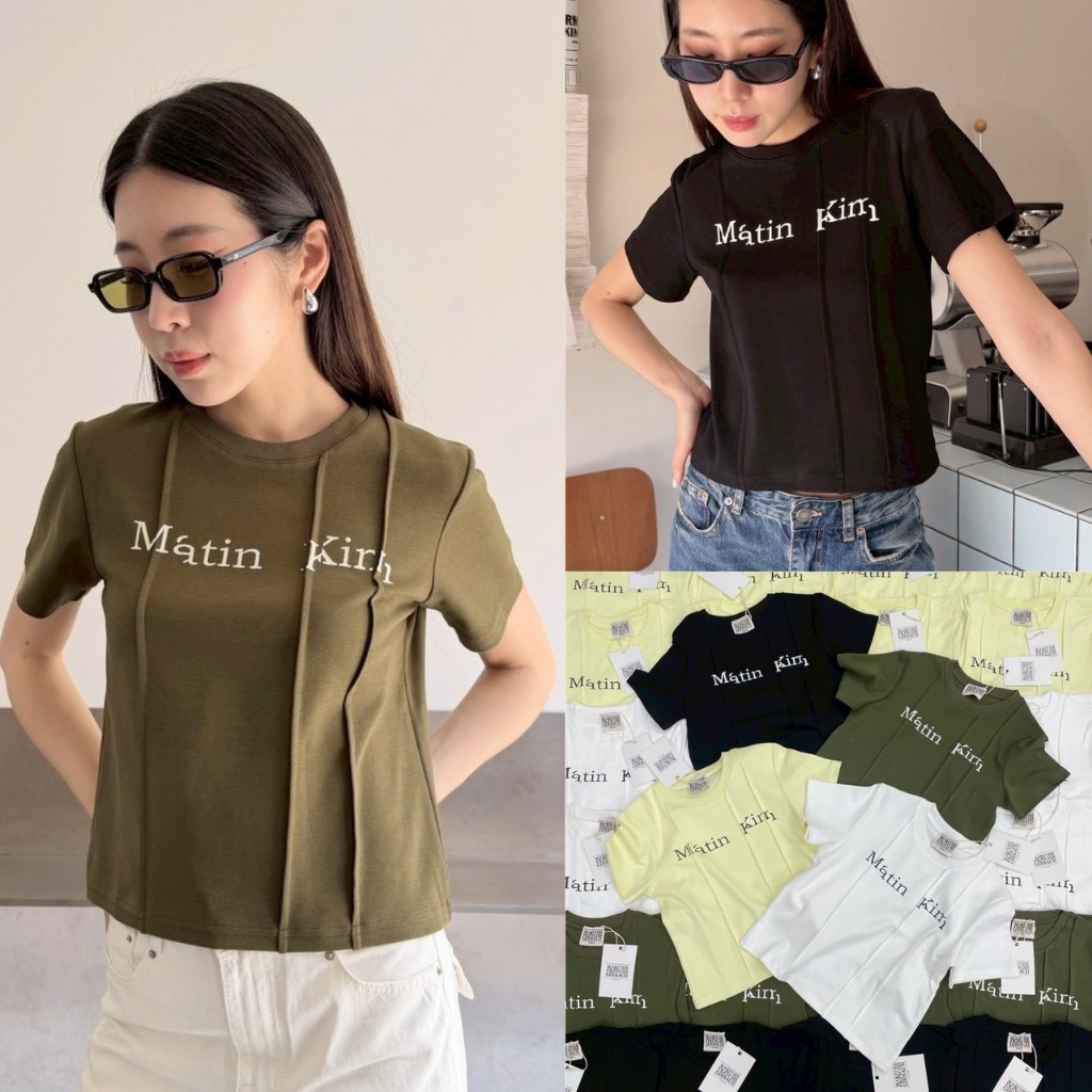 🍊 VL 5248 เสื้อยืดแขนสั้น สกรีนลายเก๋ ทรงสวย ผ้าดี