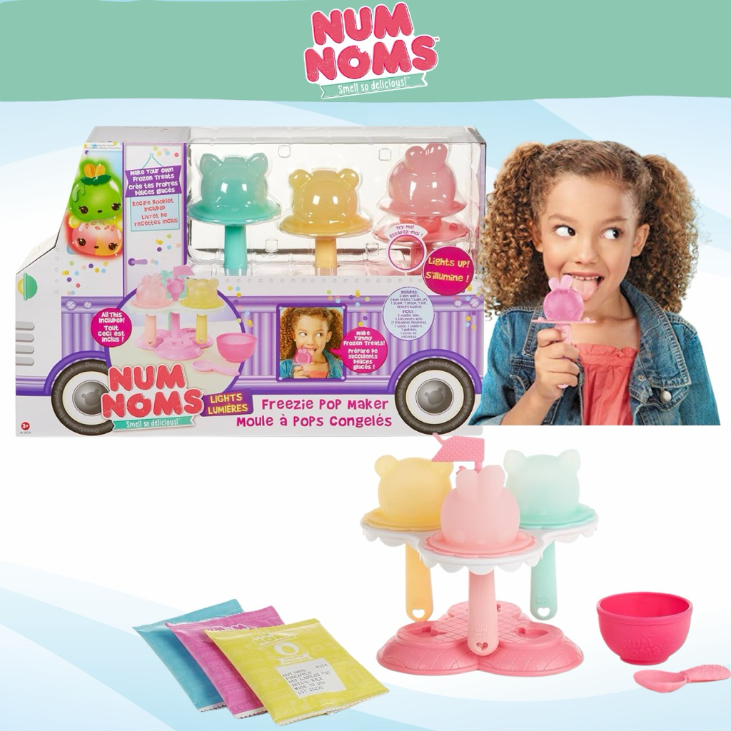 Num Noms Lights Freezie Pop Maker with Food Playset