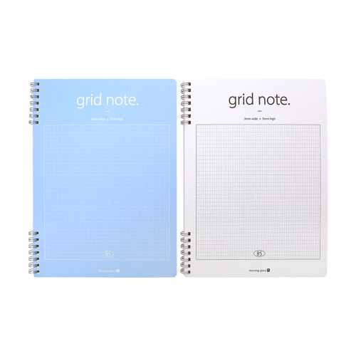 Morning Glory สมุดโน้ตสันห่วง รุ่น Easy Writing Note ลายตาราง (Grid) ขนาด B5 เคลือบสารต้านแบคทีเรีย 