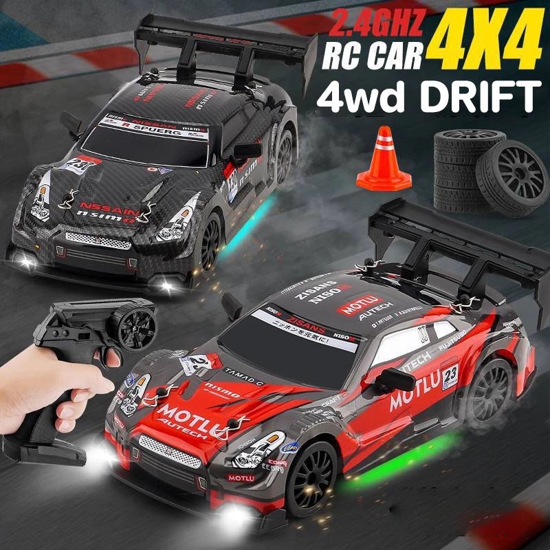 🚀ส่งจากไทย🚀รถบังคับวิทยุ 1/24 4WD RC Drift Racing รถของเล่น 911 GTR Porsche คันเร่ง รีโมทคอนโทรลรถสป