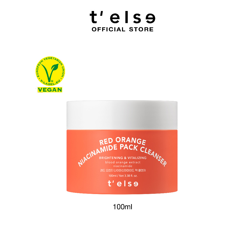T'else Red Orange Niacinamide Pack Cleanser 100 ml