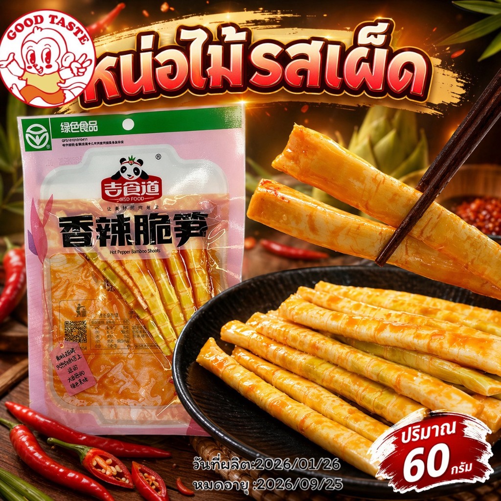 พร้อมส่ง ✅ หน่อไม้ปรุงรสหม่าล่า เสฉวน ❗️ สำเร็จรูป พร้อมทาน ขนมทานเล่น หน่อไม้จีน