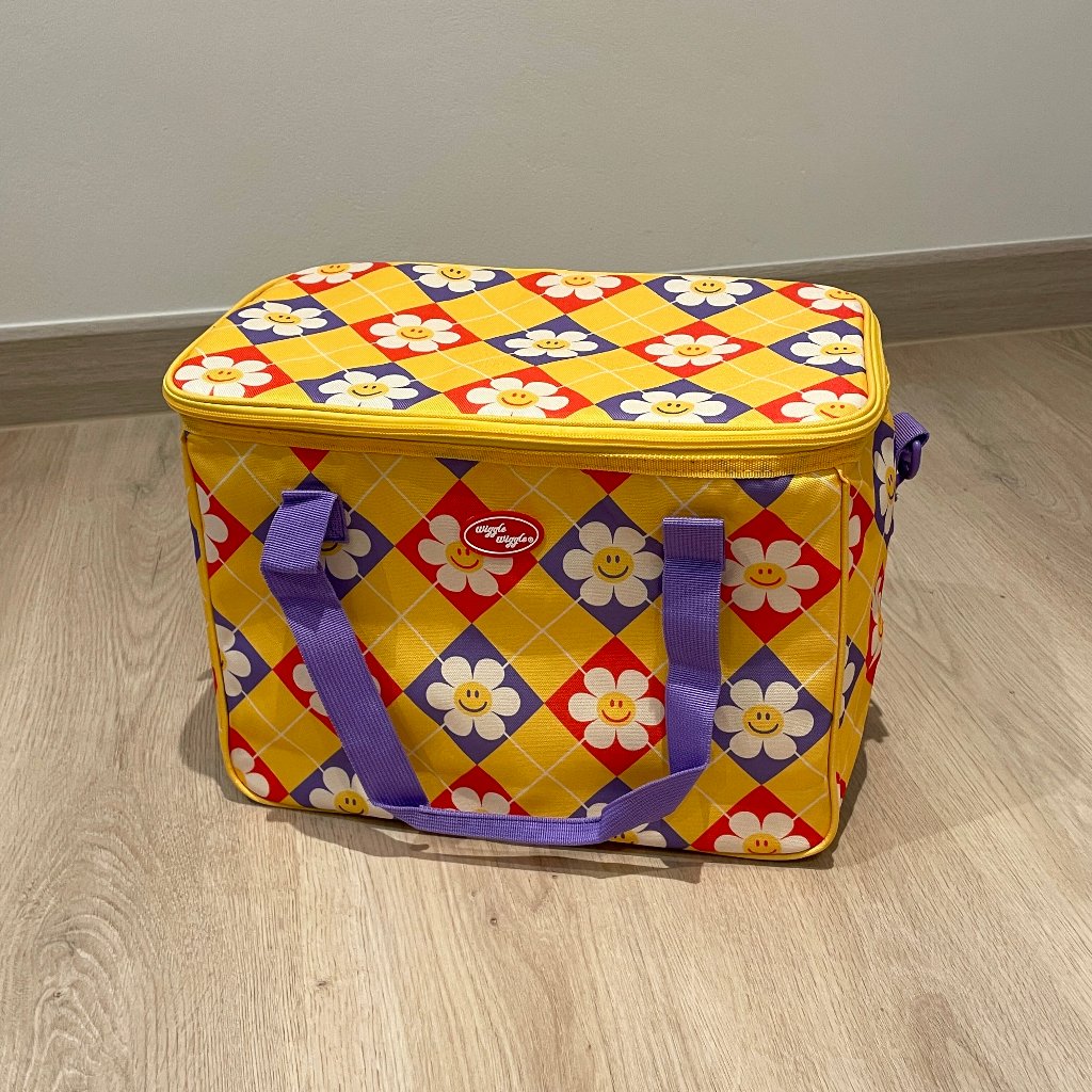 Wiggle Wiggle Two Way Cooler Bag  – Smile Diamond , Cherry กระเป๋าเก็บความเย็นไซส์ใหญ่! ราคา ถูกที่สุด ดีลบีเคเค แกลเลอรีภาพที่ 6