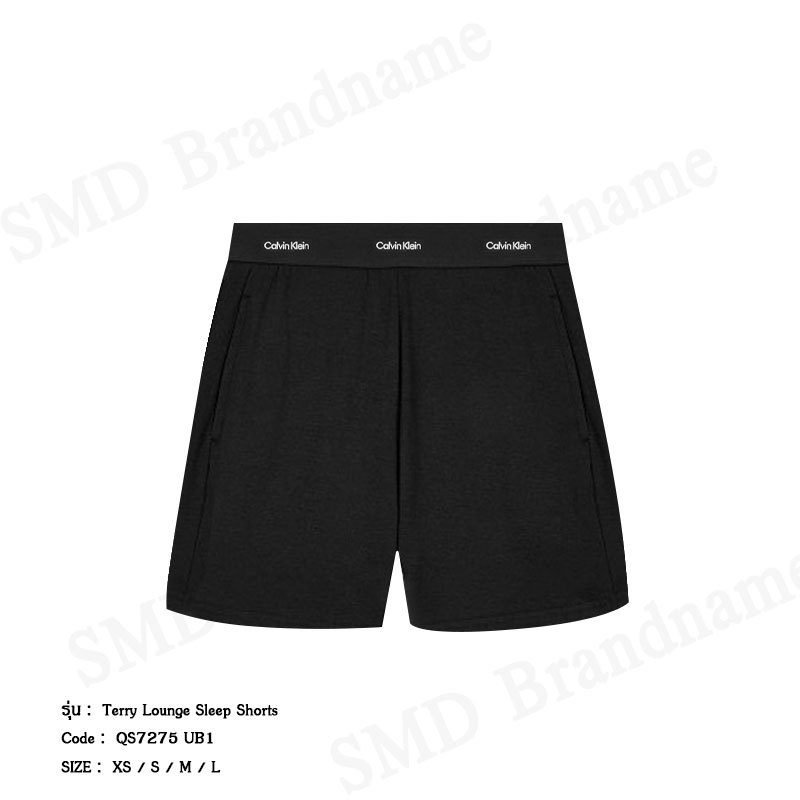 Calvin Klein กางเกงขาสั้นผู้หญิง รุ่น Terry Lounge Sleep Shorts Code: QS7275 UB1