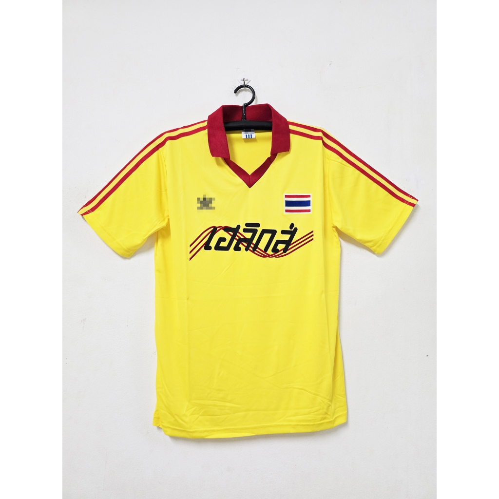 เสื้อทีมชาติไทย ปี 2530 (สีเหลือง) (งานย้อนยุคเกรดพรีเมี่ยม)
