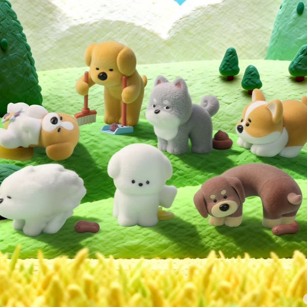 (แบบจุ่ม-ยอน180) Poopoo Pups Series